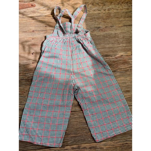 Vintage 1950s Toddler Gingham check Cotton Overalls Sears 2/3T? - Picture 7 of 13